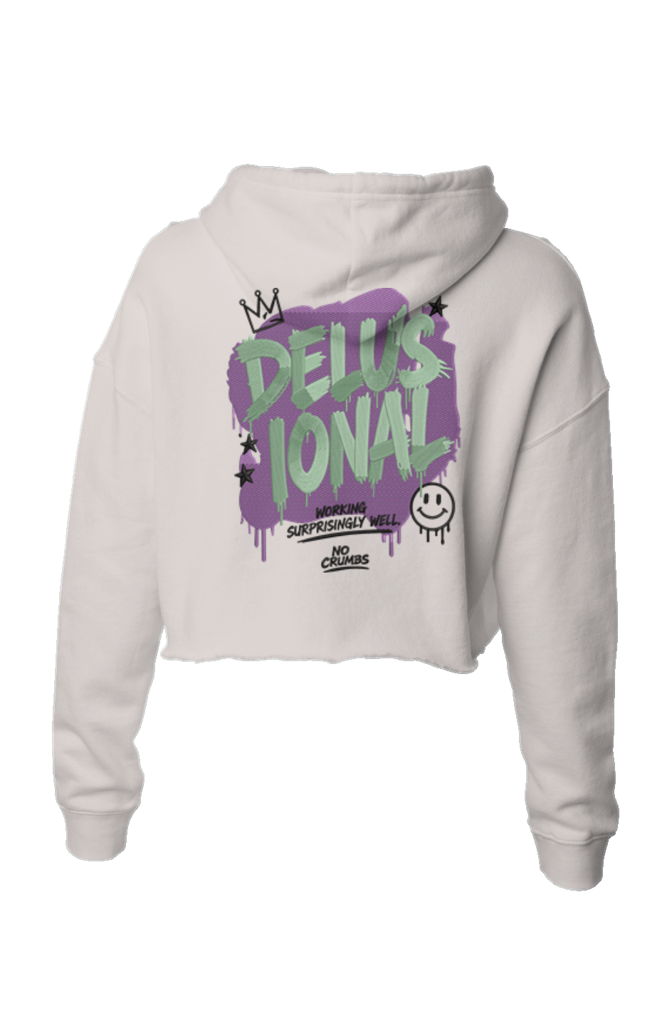 Delusional Crop Hoodie