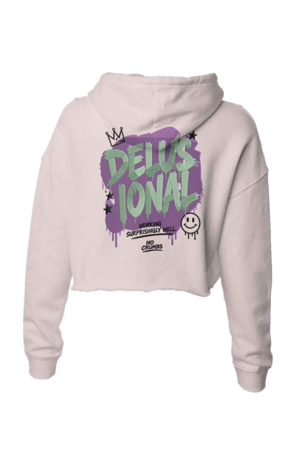 Delusional Crop Hoodie