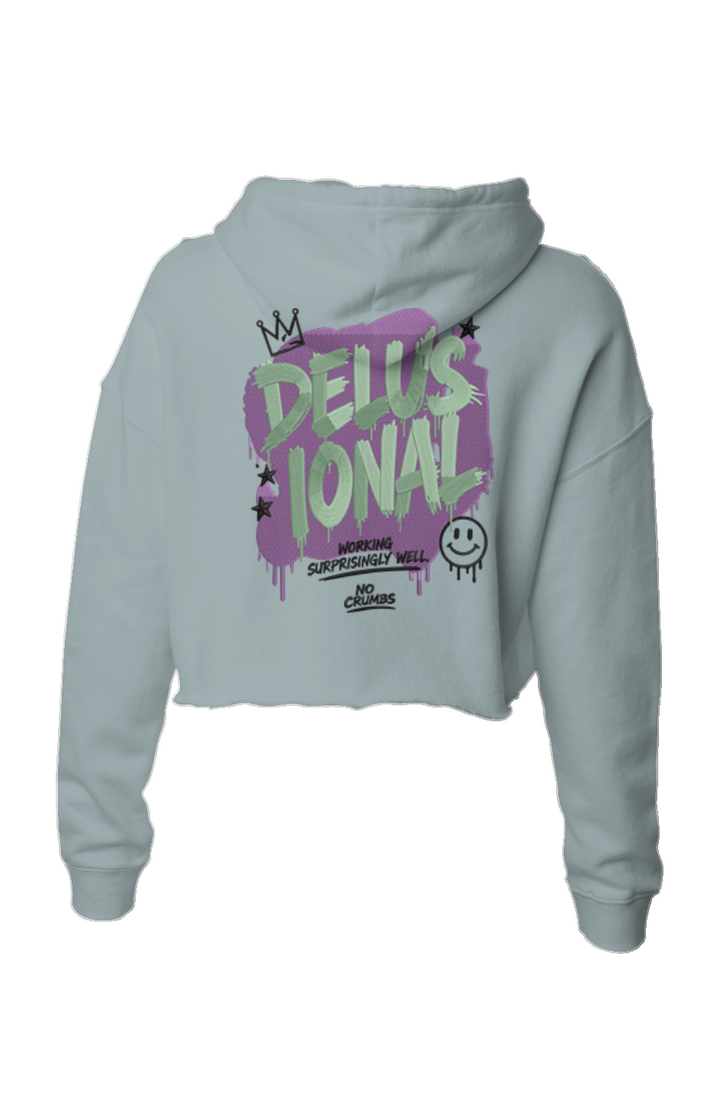 Delusional Crop Hoodie