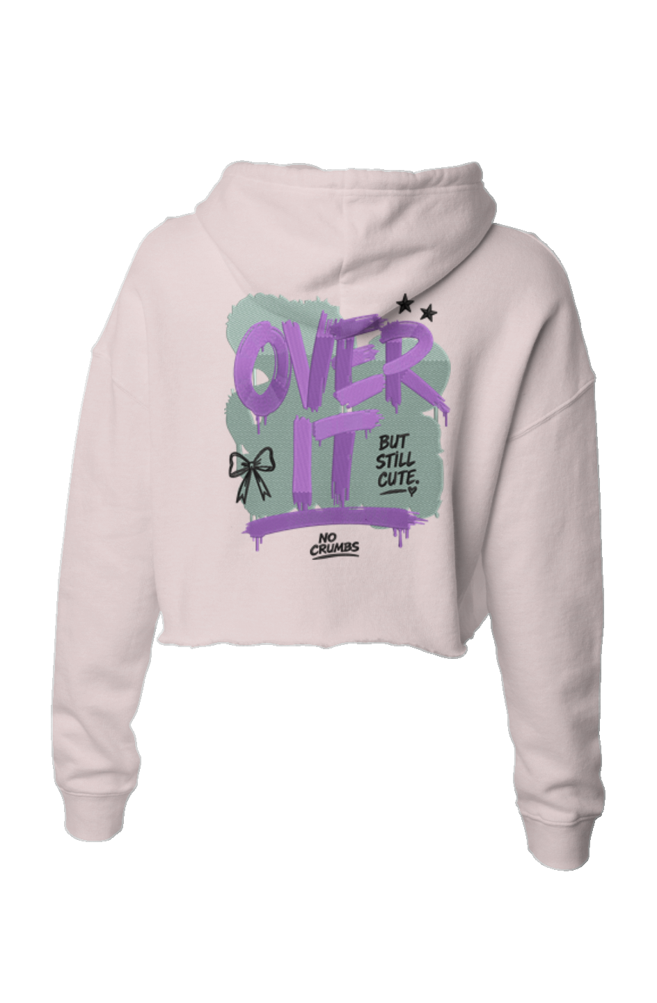 Over It Crop Hoodie