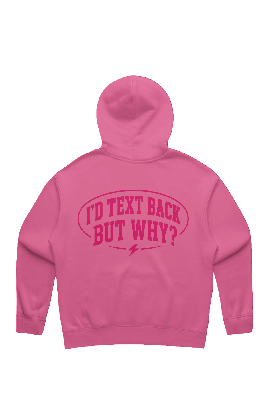 Text Back Relax Hood