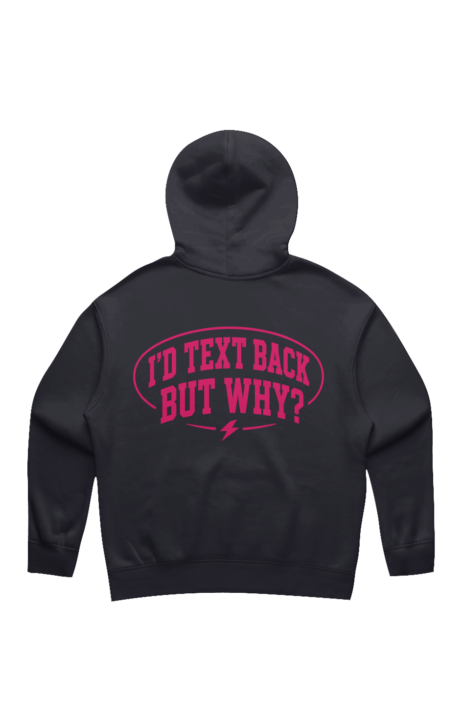 Text Back Relax Hood